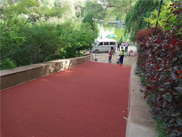 黄冈彩色路面施工